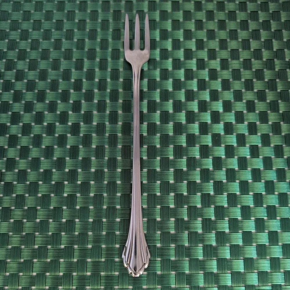 Oneida CLARETTE Seafood Cocktail Oyster Fork Community Stainless Vtg Single USA